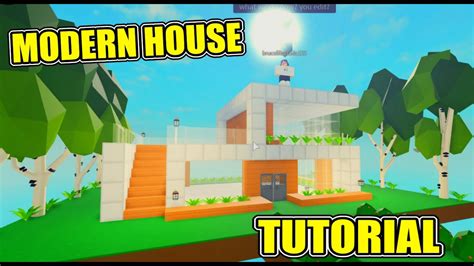 Roblox Islands How To Make Modern House Tutorial Youtube