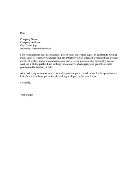 Generic Cover Letter Generic Cover Letter How To General Cover