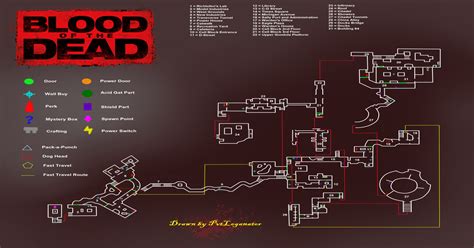 As Requested Here Is The Map Layout For Blood Of The Dead With Item