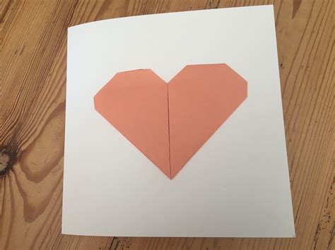 Origami Heart Card Etsy