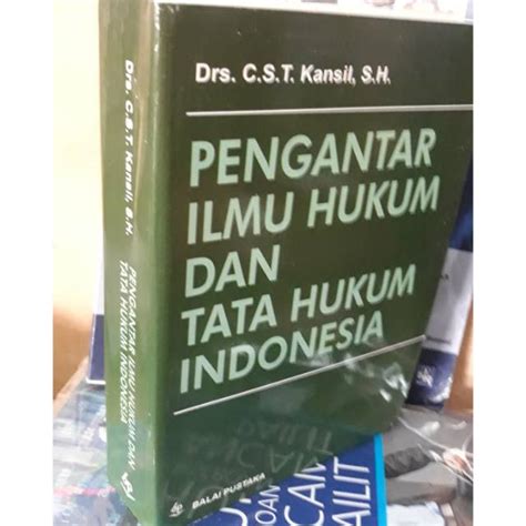 Jual Buku Pengantar Ilmu Hukum Dan Tata Hukum Indonesia By C S T