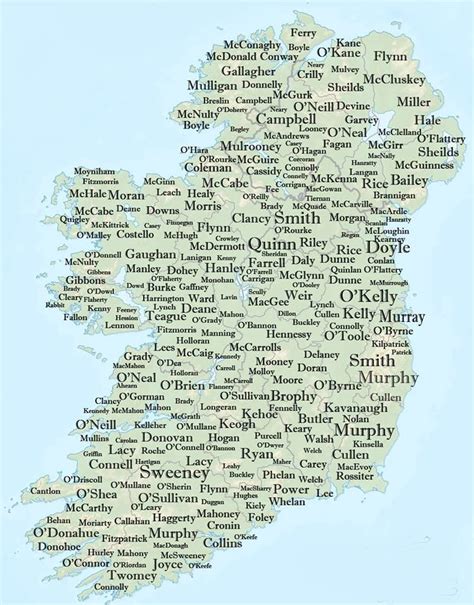 Clan Names Of Ireland Map Gillie Donnamarie