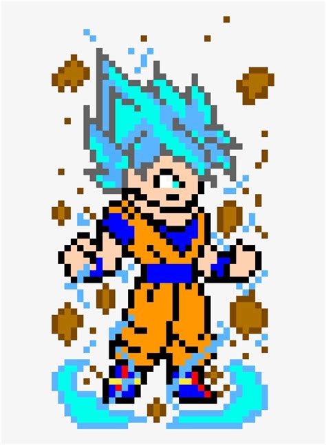 Goku Pixel Drawing