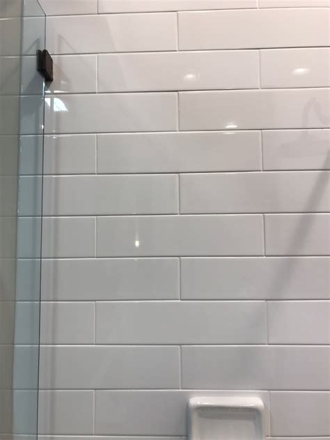 Large White Subway Tile For Bath Shower White Subway Tile Shower