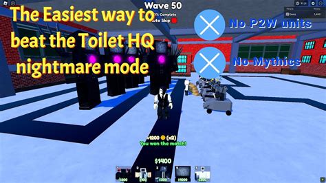 Roblox Toilet Tower Defense The Easiest Way To Beat The Toilet Hq