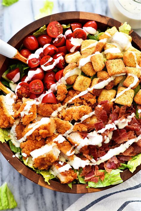 Crispy Chicken Blt Salad Life In The Lofthouse Blt Recipes Chicken