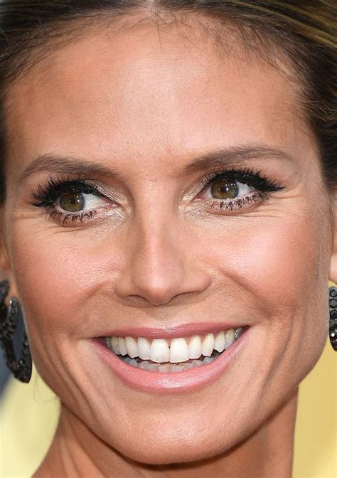Golden Globes The Best Skin Hair And Makeup Looks On The Red Carpet Heidi Klum Style