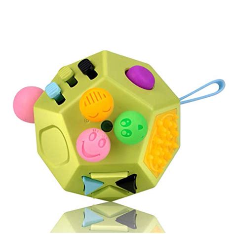 Uooe Fidget Sensory Toy Cube12 Side Fidget Cube Dice Dodecagon Relief