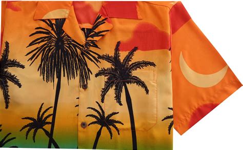 Hawaiian Shirt 5 Mens Allover Coconut Tree Print Beach Aloha Party Ebay