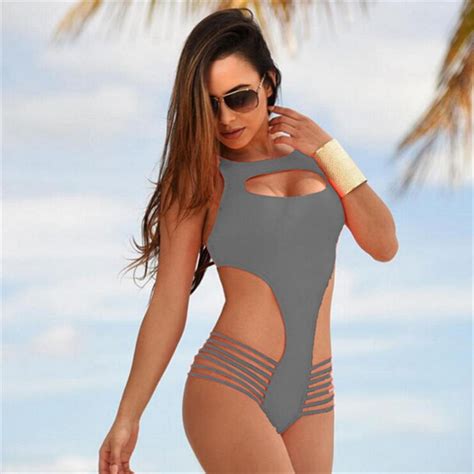 2017 Hot Design Sexy Women Bikini Hollow Out Bandage Push Up Swimwear Swimsuit Bathing Beachwear