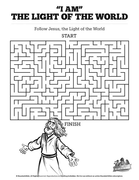 Jesus Is The Light Of The World Sunday School Lesson School Walls