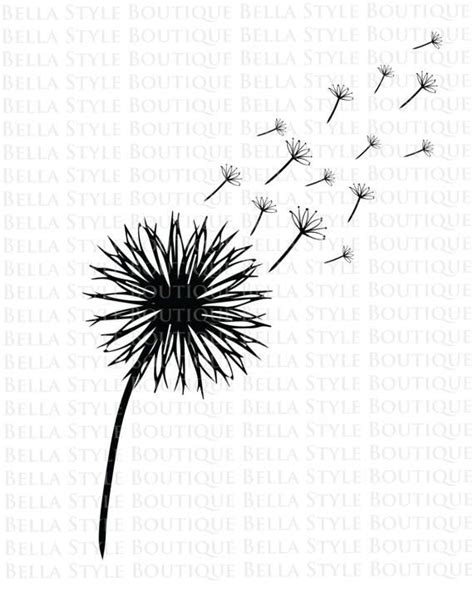 Dandelion Clipart Svg File Free Flower Svg Files Dandelion Cricut Svg