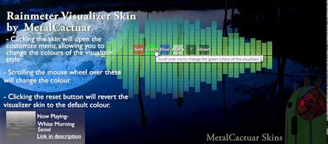 Visualizer Rainmeter Skin Customizable Youtube
