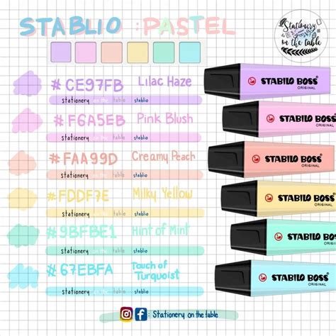 Stabilo Pastel Palette Color En 2021 Libreta De Apuntes Titulos