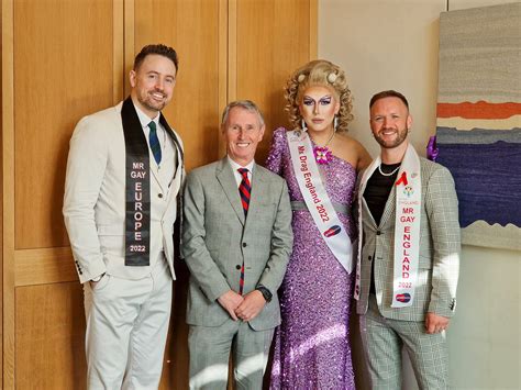 Nigel Evans Welcomes The Winners Of Mr Gay Europe Mr Gay England And Mx Drag England To