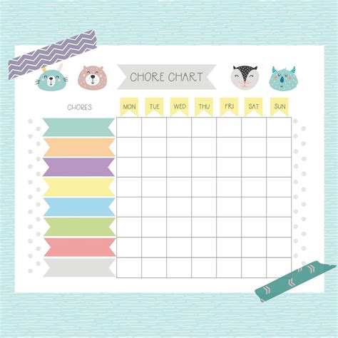 Daily Chore Chart For Kids