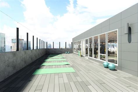 Rooftop Gym Club Outdoor Decor Interior Design Outdoor