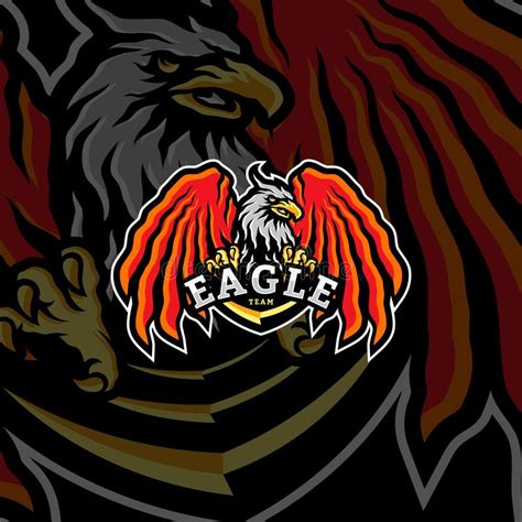 Eagle Esports Logo Design Vector Eagle Team Mascot Gaming Logo