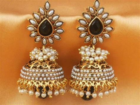 Aashiqui 2 Earringspretty Polki With Pearls Jhumka Urshi Collections 113562