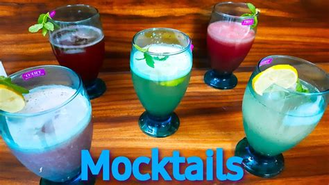 5 Mocktails Summer Refreshing Drink Recipes Youtube