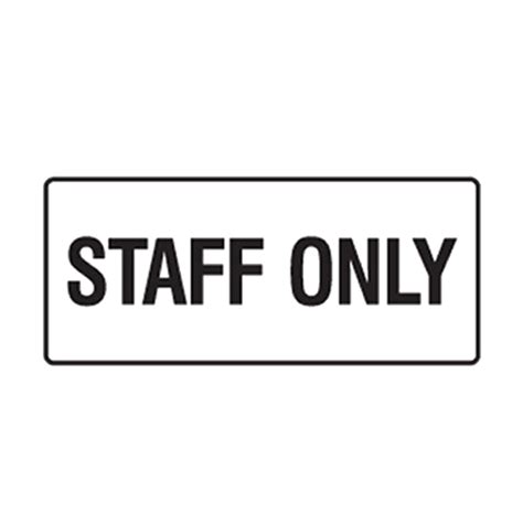 Staff Only Symbol PNG Transparent Images PNG All