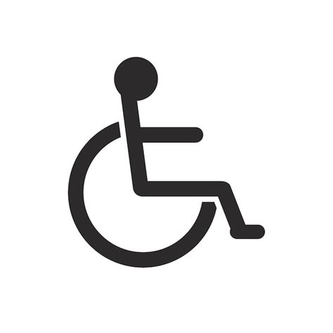 Premium Vector Wheelchair Icon Vector Disabled Parking Wheelchair