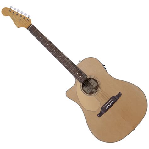 Fender Sonoran Sce Left Handed Electro Acoustic Guitar Natural Box