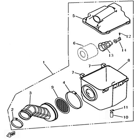 Vue Eclatee Piece Filtre A Air Hytrack Hy T