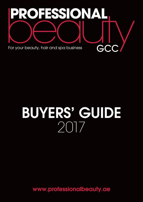 Professional Beauty Gcc Buyers Guide 2017 By Professional Beauty Gcc