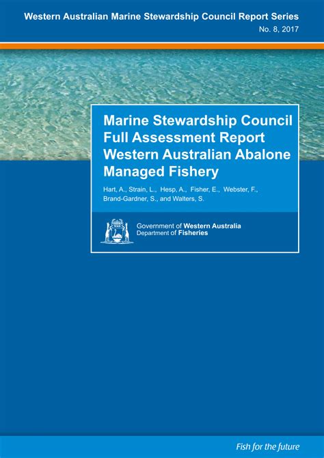Pdf Marine Stewardship Council Full Assessment Report Western