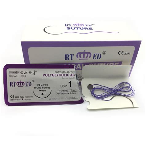 Rtmed Pga Absorbable Surgical Suture With Needle China Surgical