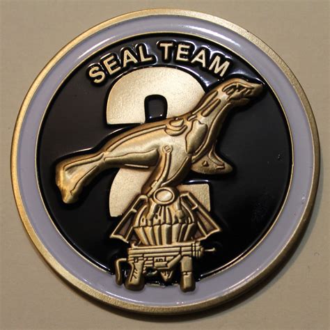 Seal Team 2 Two Four Troop Insignias Navy Challenge Coin Rolyat