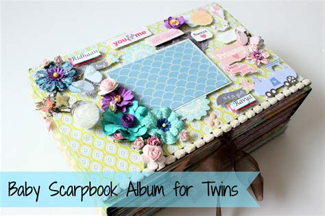 Baby Scrapbook Album For Twin Babies Big Size Paper Crafts