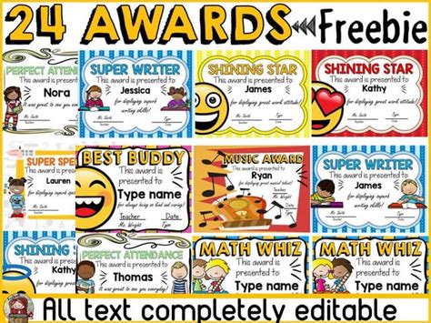 Editable Awards Freebiepptx