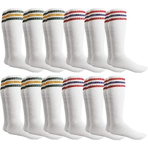 Yacht And Smith Yacht And Smith Mens Referee Cotton Tube Socks Solid And