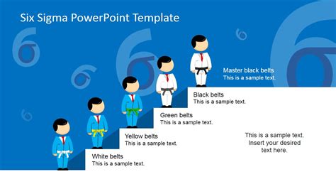 Six Sigma Belt Hierarchy Powerpoint Template Slidemodel