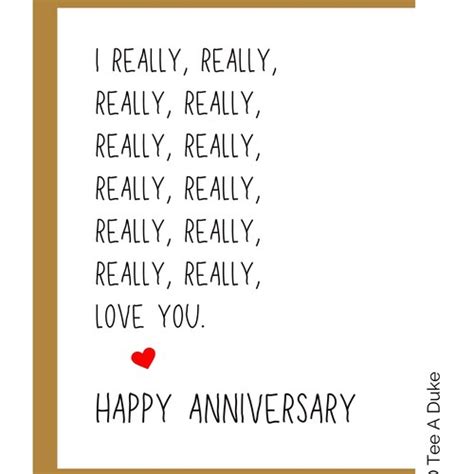Cute Anniversary Card For Husband Wife Boyfriend Girlfriend Etsy