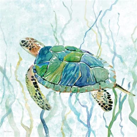 Sea Turtle Swim Ii Canvas Art By Carol Robinson Icanvas