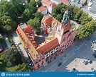 SLUPSK, POLAND - 16 AUGUST 2018 - Aerial View on Slupsk City Center ...