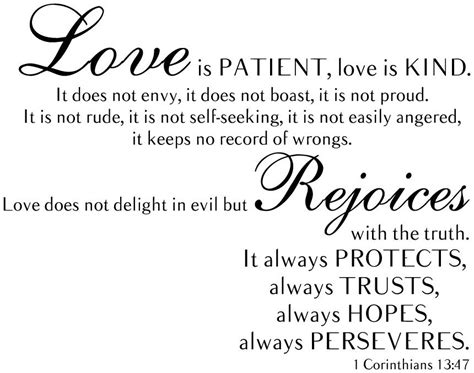 1 Corinthians 1347 Love Is Patient Love Is Kind Bible