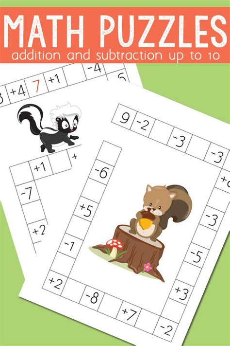 Addition And Subtraction Subtraction Worksheets And Maths Puzzles On