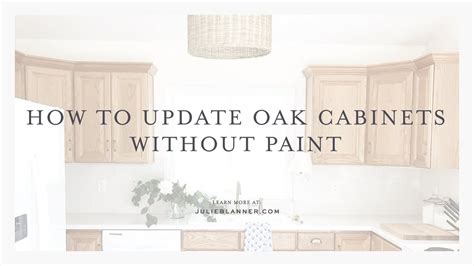 How To Lighten Wood Cabinets Without Painting