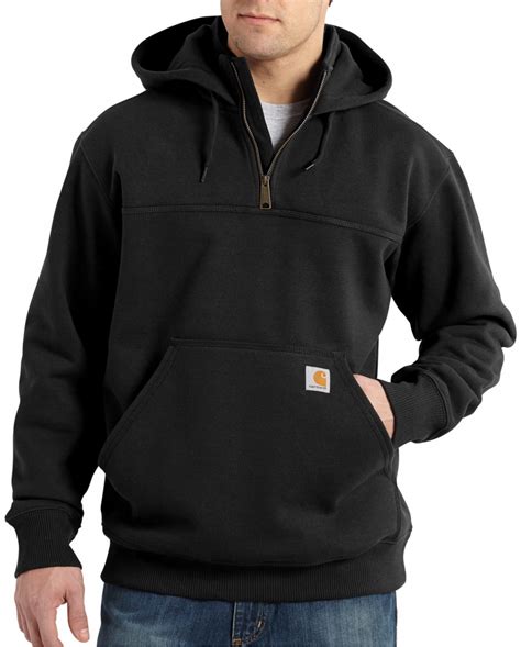 Carhartt Mens Paxton Mock Neck Zip Hoodie Fort Brands