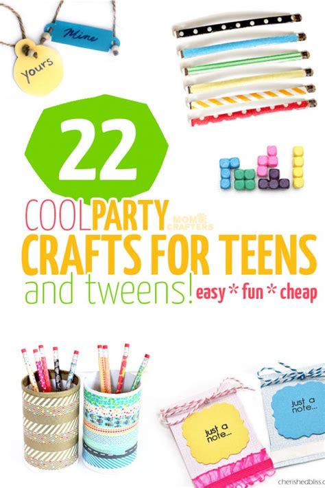22 Cool Party Crafts For Teens And Tweens Moms And Crafters