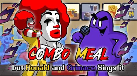 Fnf Combo Meal But Ronald Mcdonalds And Grimace Sings It Friday