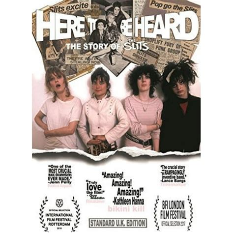 Here To Be Heard The Story Of The Slits Dvd