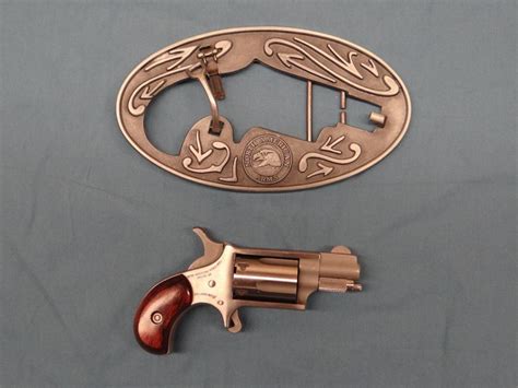 North American Arms 22 Revolver Belt Buckle 5 Shot Derringer S L082223