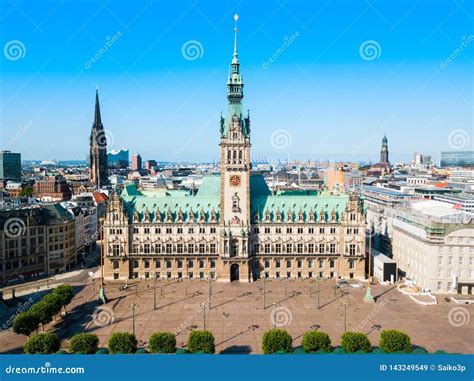 Hamburg City Hall Or Rathaus Stock Image Image Of Market Landmark