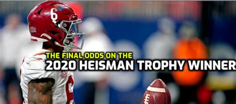 That's why nba winner odds 2020/21 recommendations must be taken with a lot of caution, especially in the early stages of the season. The Final Odds on the 2020 Heisman Trophy Winner