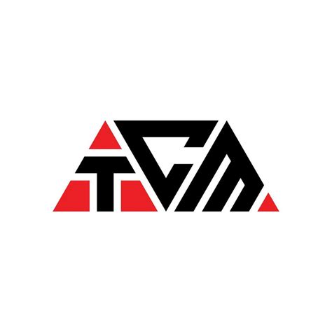 Tcm Triangle Letter Logo Design With Triangle Shape Tcm Triangle Logo